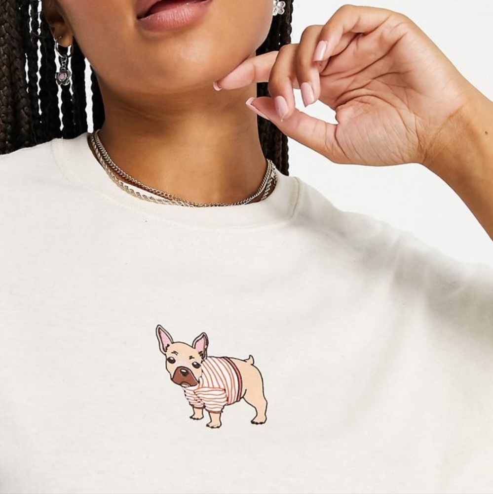 😃3 for $30.00😃ASOS Heartbreak Cute Puppy T-Shirt Brand New! 🐕
